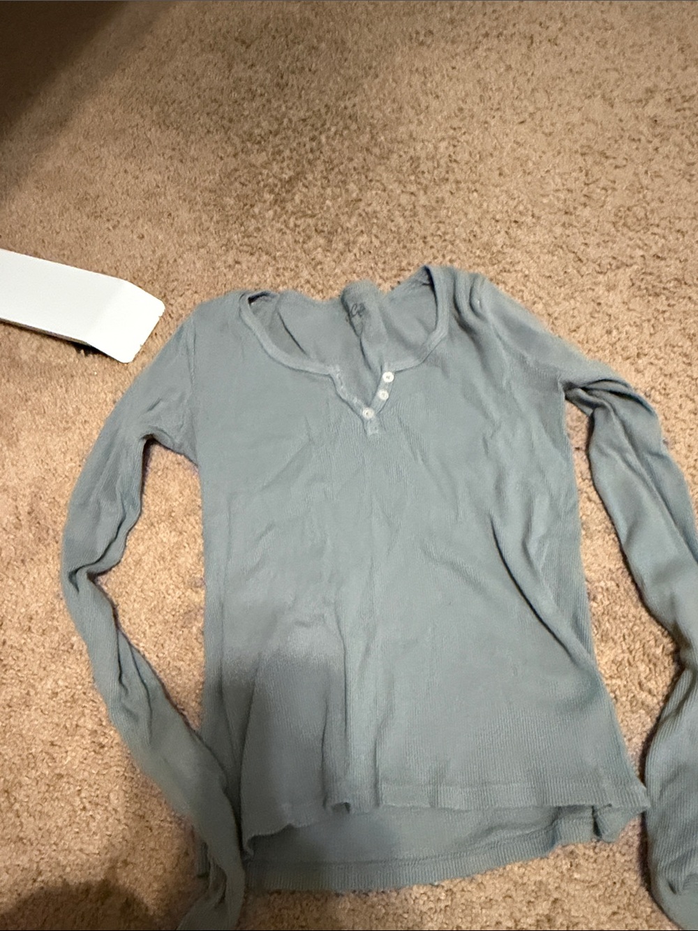 Paul Smith Light Blue Long-Sleeve Henley Top